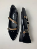 Ballerina Luna in vernice con cinturini