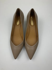 Décolleté Minnie in nappa nera o taupe