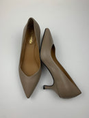 Décolleté Minnie in nappa nera o taupe