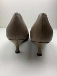 Décolleté Minnie in nappa nera o taupe