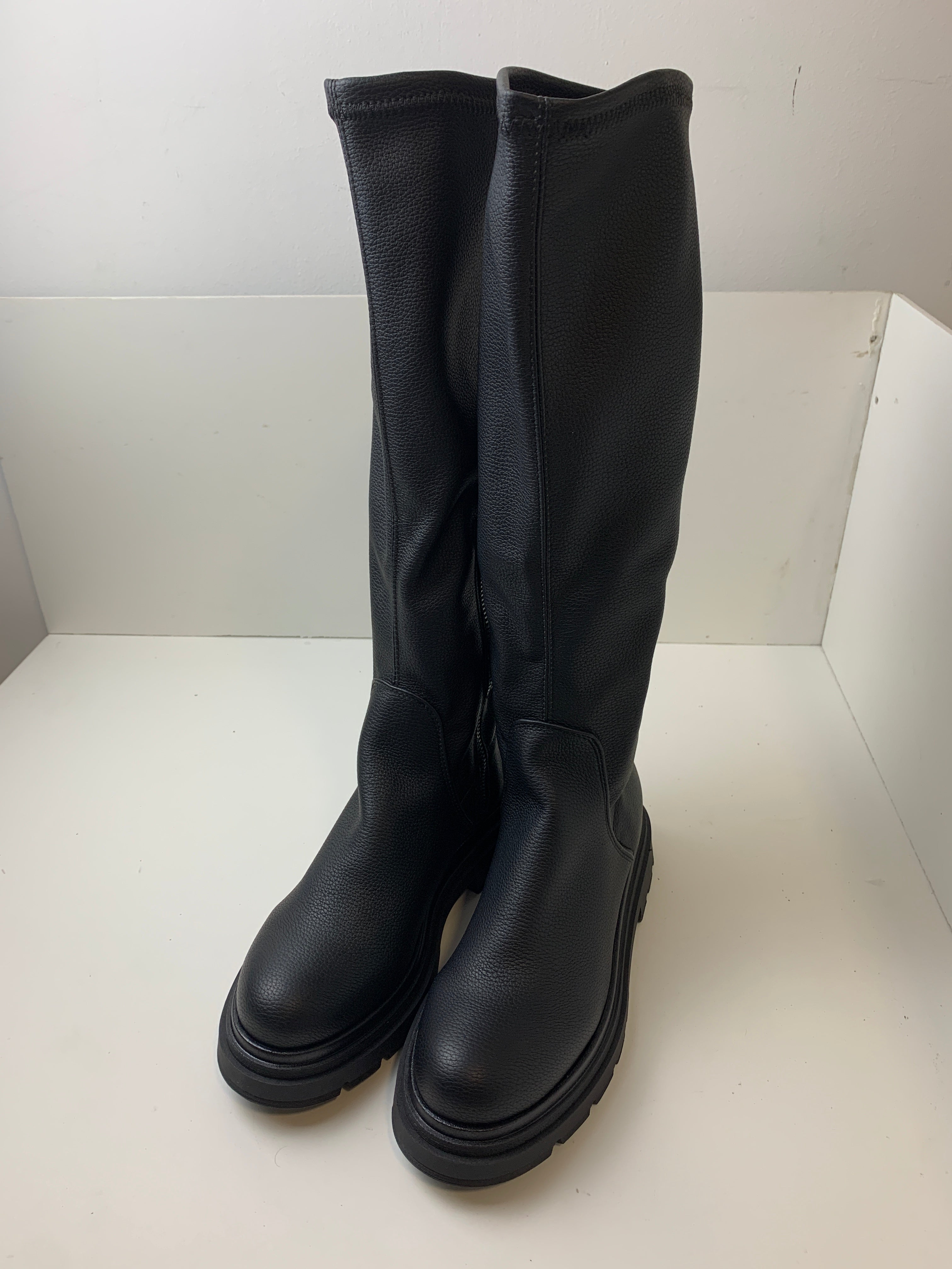 Stivale Giorgia in econappa elasticizzata nera