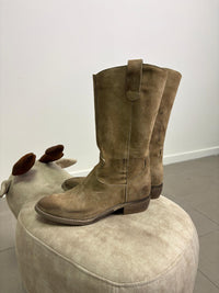 Texano in camoscio sabbia