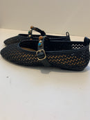 Intertwined ballerina with studded strap