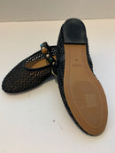 Intertwined ballerina with studded strap