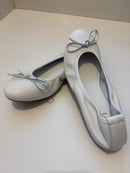 Ballerina in nappa morbida con fiocco e profilo elastico