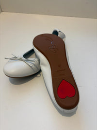 Ballerina in nappa morbida con fiocco e profilo elastico