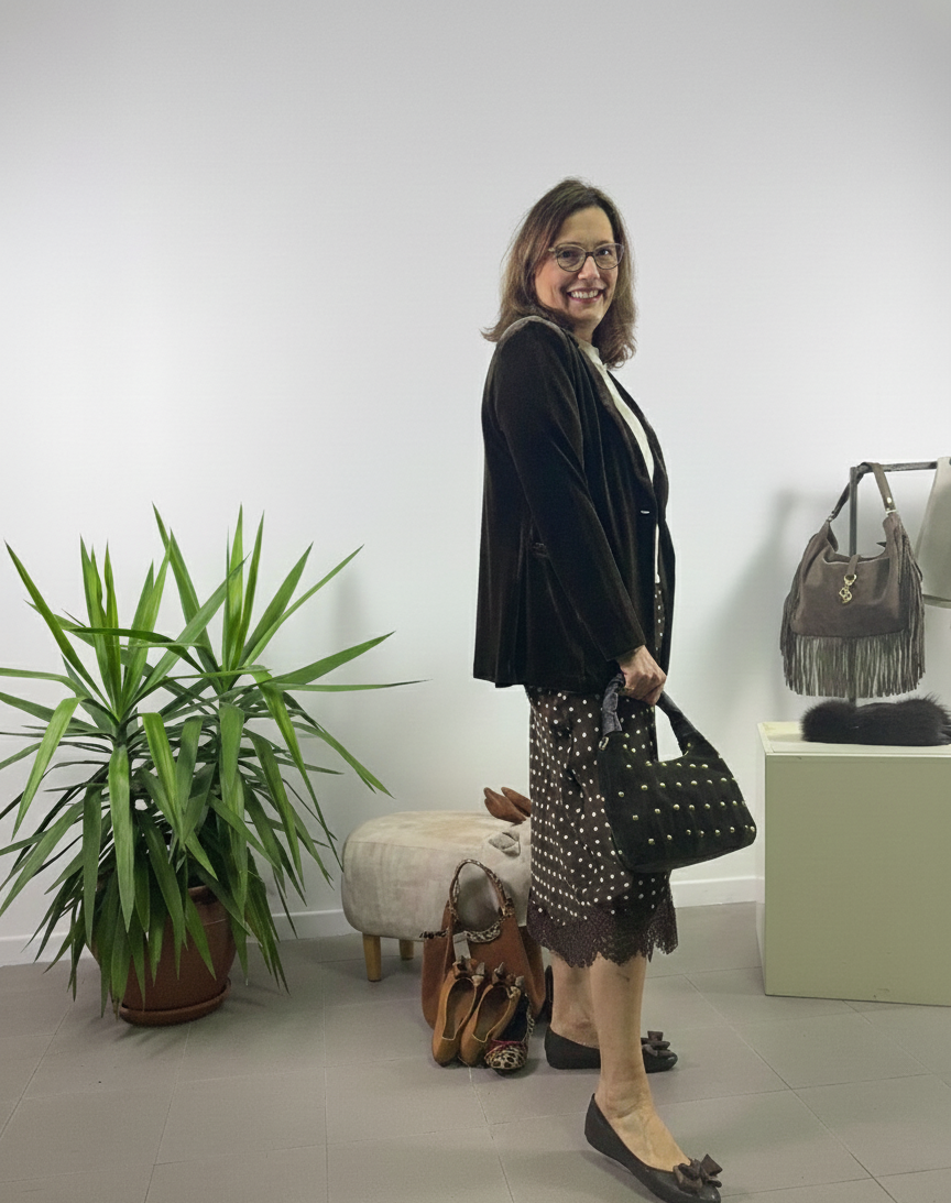 Ballerina Federica in nappa con fiocco in grosgran