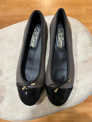 Ballerina donna in nappa con punta in vernice