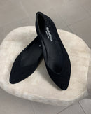 Paola suede pointed ballet flats with V-cut vamp