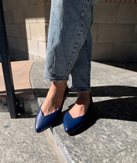 Paola leather pointe ballerina