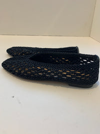Crocheted fabric ballerina slipper
