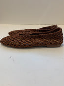 Crocheted fabric ballerina slipper
