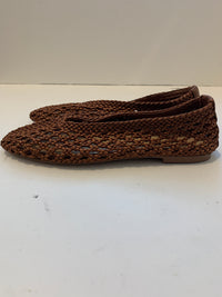 Crocheted fabric ballerina slipper