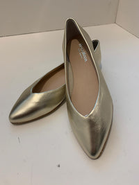 Ballerina Paola a punta laminato oro o argento
