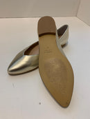 Ballerina Paola a punta laminato oro o argento