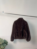 Bomber in ecopelliccia con tasche