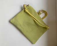 Made in Italy suede bag with double shoulder strap