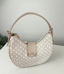 Borsa a mezzaluna Nero Giardini con logo NG