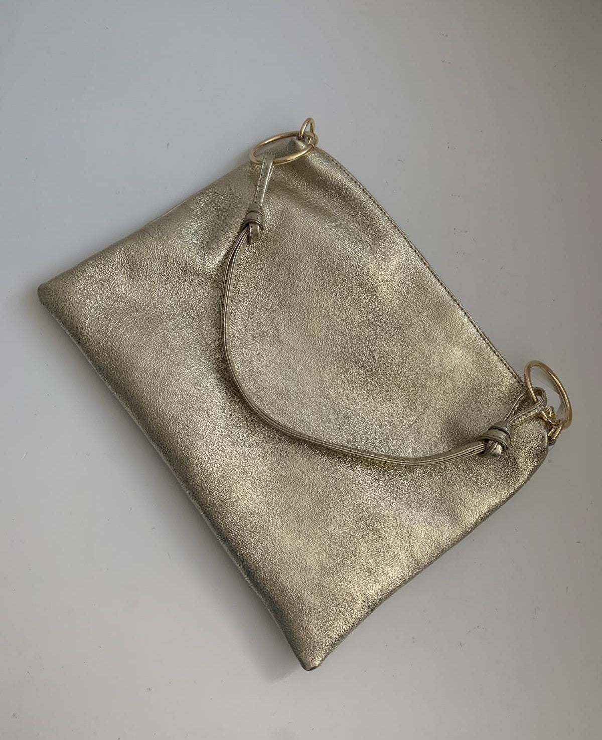 Borsa in pelle Made in Italy con doppia tracolla
