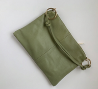 Borsa in pelle Made in Italy con doppia tracolla