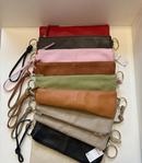Borsa in pelle Made in Italy con doppia tracolla