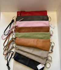 Borsa in pelle Made in Italy con doppia tracolla