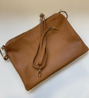 Borsa in pelle Made in Italy con doppia tracolla