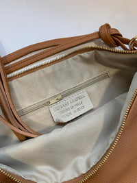 Borsa in pelle Made in Italy con doppia tracolla