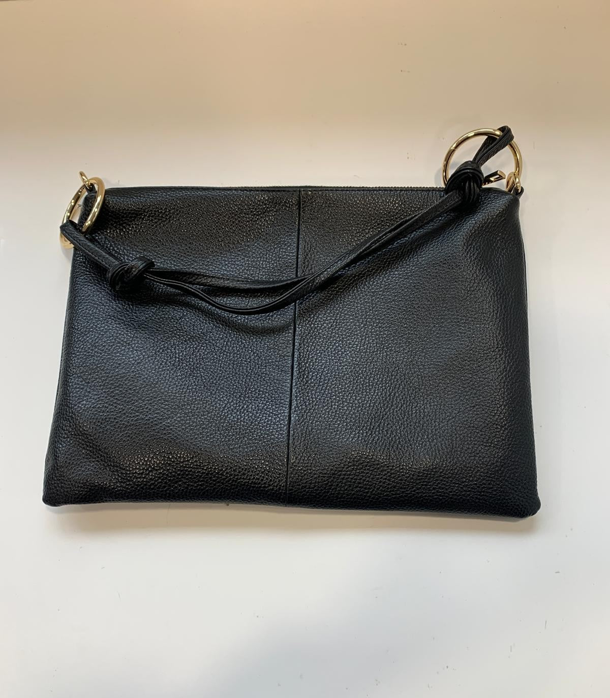 Borsa in pelle Made in Italy con doppia tracolla