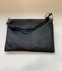 Borsa in pelle Made in Italy con doppia tracolla