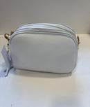 Orange peel effect leather handbag and shoulder bag