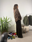 Camicia imbottita con bottoni automatici, tasche e colletto