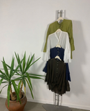 Camicia in mussola con fiocco e maniche a calla