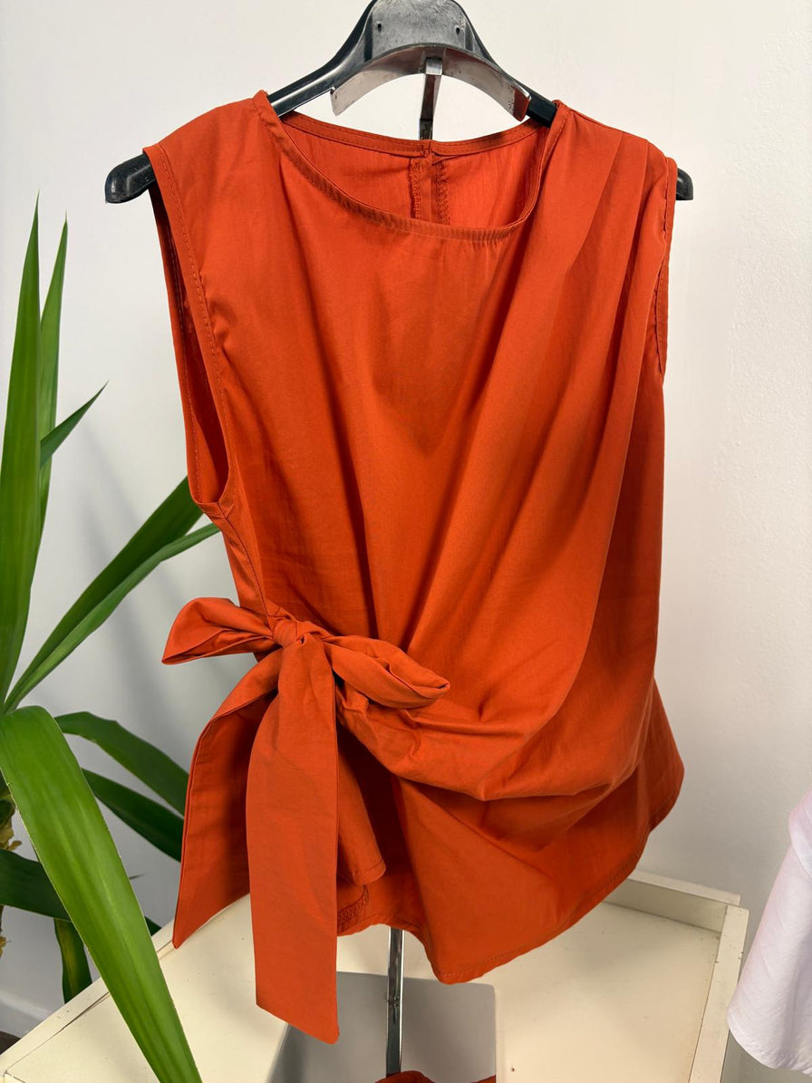 Women's tank top with side knot