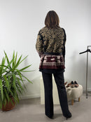 Cardigan fantasia Blue Joint con fascia grosgrain in vita