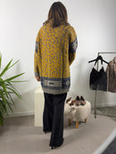 Cardigan Blue Joint fantasia con frange