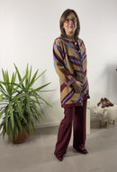 Cardigan lungo Blue Joint a righe