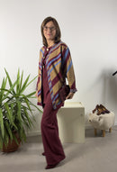 Cardigan lungo Blue Joint a righe