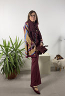 Cardigan lungo Blue Joint a righe