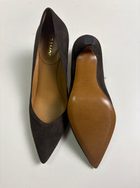 Décolleté Barbara in camoscio testa di moro