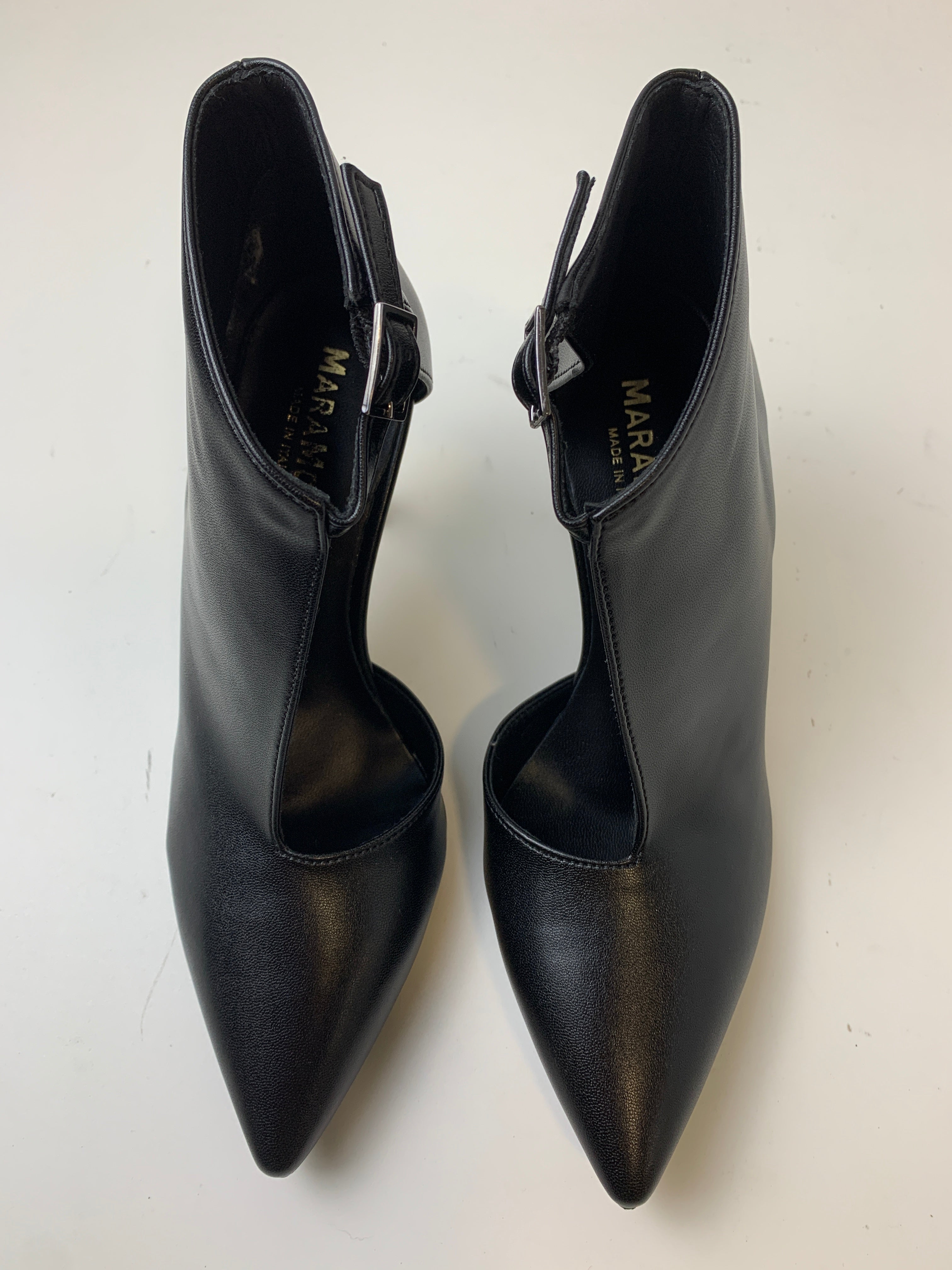 Décolleté tronchetto Giulia in pelle nera