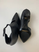 Décolleté tronchetto Giulia in pelle nera