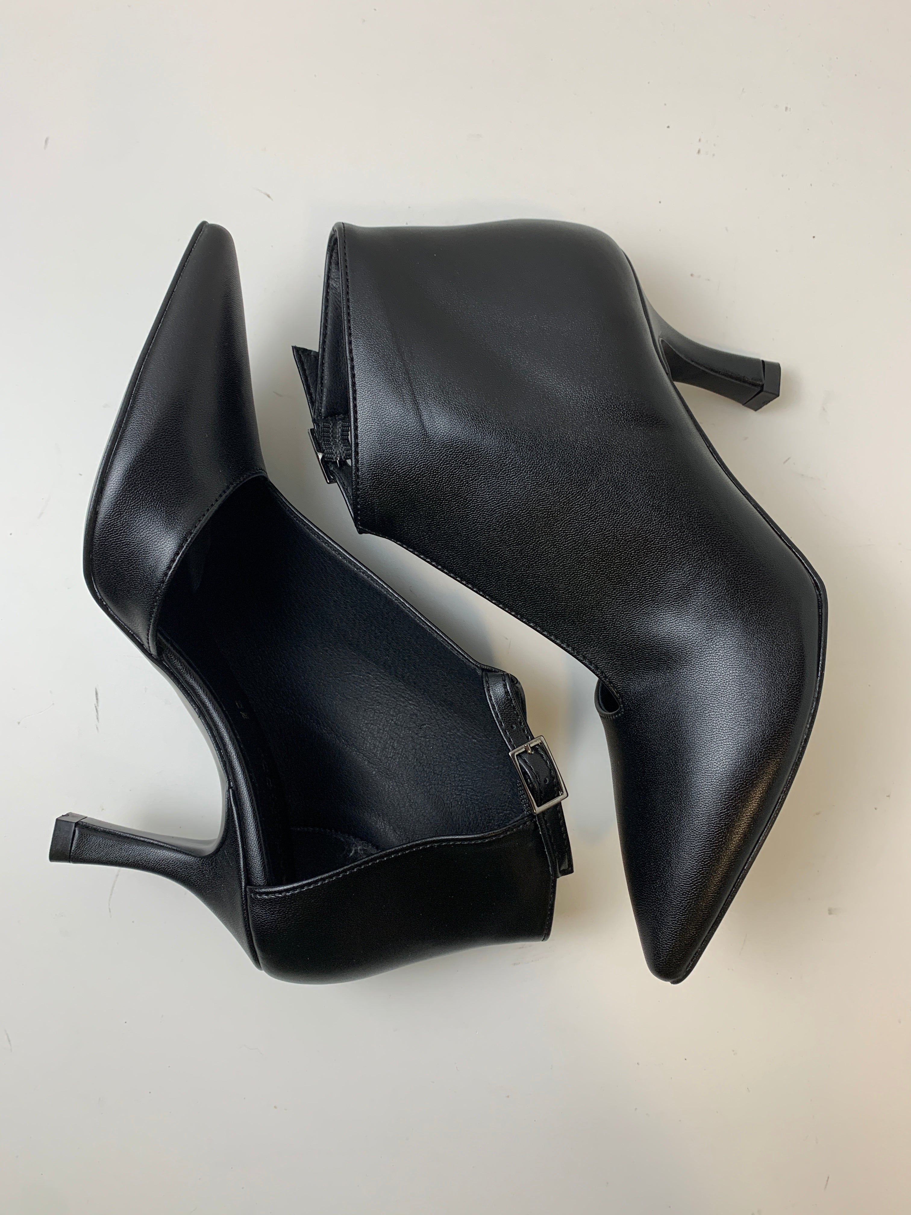 Décolleté tronchetto Giulia in pelle nera