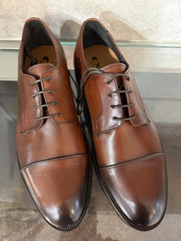 Derby uomo Exton in vitello spazzolato color legno