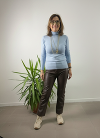 Dolcevita Blue Joint in maglia morbida