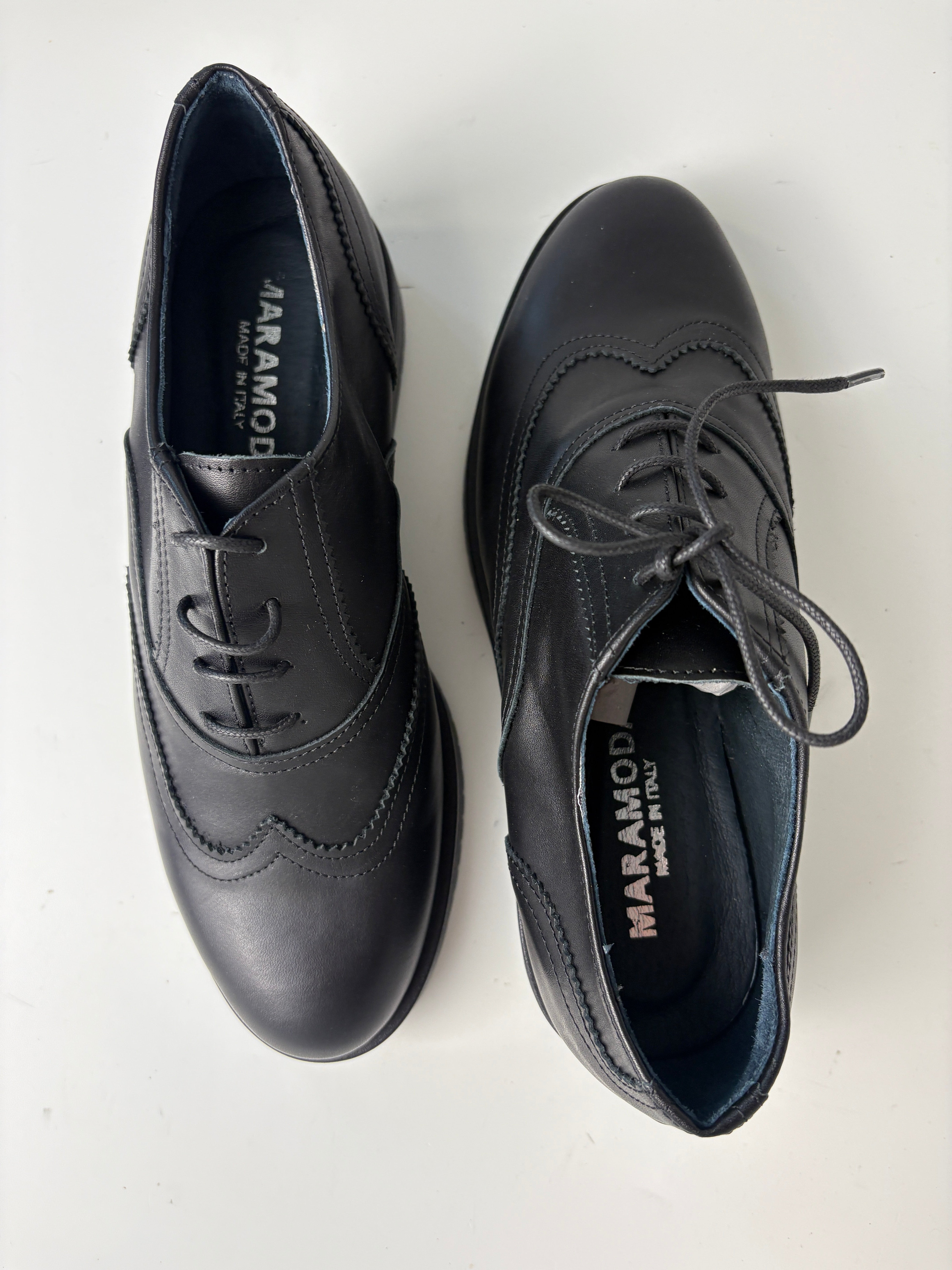 Francesina Camilla in pelle nera