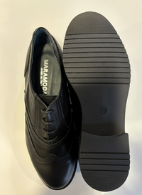 Francesina Camilla in pelle nera