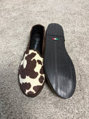 Friulana animalier in tessuto muccato con bordo in gros-grain