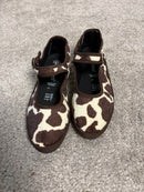 Friulana con cinturino in tessuto animalier