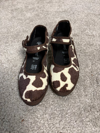 Friulana con cinturino in tessuto animalier